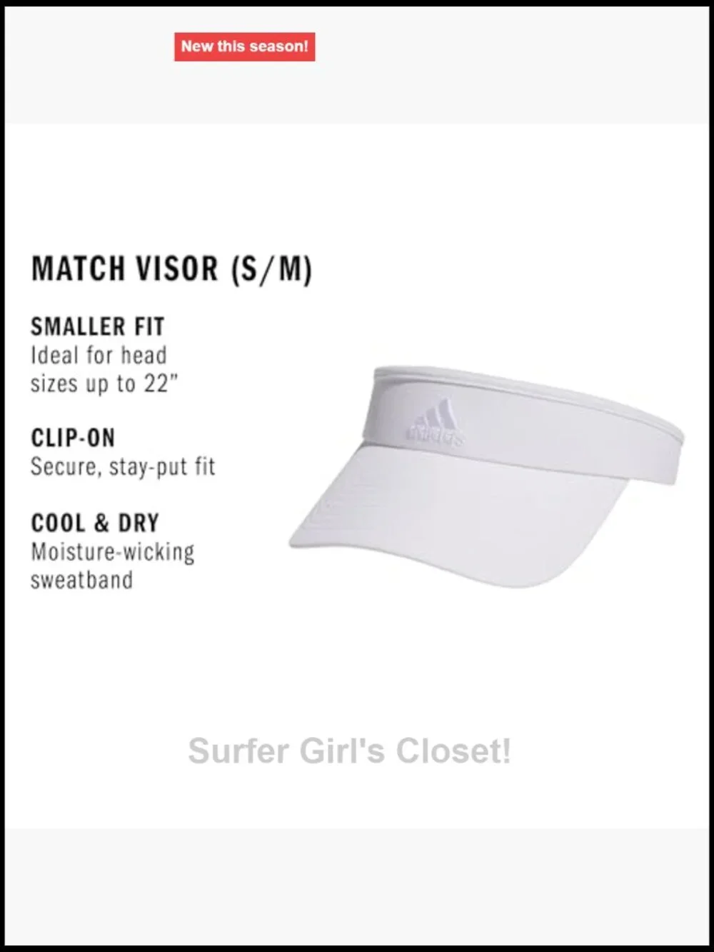 Athletic Clip-on Sun Hat with Sweatband